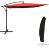 Image de Parasol déporté MOLOKAI carré 2,7x2,7m terracotta + housse