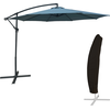 Image de Parasol déporté OAHU rond 3m de diamètre bleu gris + housse