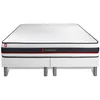 Image de Somness - Ensemble Matelas Sommier Form 160 X 200 Cm - Couleur : Blanc
