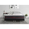Image de Somness - Ensemble Matelas Sommier Regen 160 X 200 Cm - Couleur : Noir Avec 2 Oreillers Et Couette