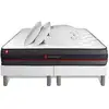 Image de Somness - Ensemble Matelas Sommier Regen 160 X 200 Cm - Couleur : Blanc Avec 2 Oreillers Et Couette
