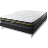 Image de Sleepfit - Ensemble Matelas Sommier Active 140 X 190 Cm - Couleur : Noir