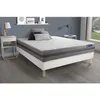 Image de Ensemble Matelas Actiflex Relax Ressorts Ensachés + Mémoire De Forme 140x190 Max Épaisseur 5zones Confort + Sommier Kit Blanc
