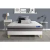 Image de Ensemble Matelas Actiflex Relax Ressorts Ensachés + Mémoire De Forme 90x190 Maxi Épaisseur 5zones Confort + Sommier Kit Blanc