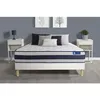 Image de Ensemble Matelas Ressorts Ensachés Et Mémoire De Forme Actiflex Ergo 90x190 Maxi Épaisseur 5zones Confort + Sommier Kit Blanc
