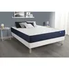 Image de Actisom - Ensemble Matelas Actiflex Life 160x200 Ressorts Ensachés Et Mémoire De Forme 5zones De Confort + Sommier Kit Blanc