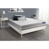 Image de Actisom - Ensemble Matelas Ressorts Ensachés Actiflex Touch 140x190 3zones De Confort + Sommier Kit Blanc