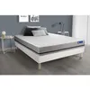 Image de Actisom - Ensemble Matelas 160x200 Actiflex Soft 3zones De Confort + Sommier Kit Blanc