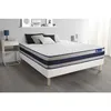 Image de Actisom - Ensemble Matelas Latex Et Mémoire De Forme Actilatex Ergo 180x200 Cm Maxi Épaisseur 5zones De Confort + Sommier Kit Blanc