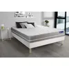 Image de Actisom - Ensemble Matelas Latex + Mémoire De Forme Actilatex Touch 140x190 3zones De Confort + Sommier Kit Blanc
