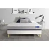 Image de Actisom - Ensemble Matelas 90x200 Actilatex Soft 3zones De Confort + Sommier Kit Blanc