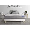 Image de Actisom - Ensemble Matelas Latex + Mémoire De Forme Actilatex Pur 90x200cm 3zones De Confort + Sommier Kit Blanc