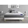 Image de Ensemble Matelas Actimemo Plus 90x190 Mémoire De Forme Maxi Épaisseur 7zones De Confort + Sommier Kit Blanc