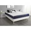 Image de Actisom - Ensemble Matelas Mémoire De Forme Actimemo Morpho 140x190 Maxi Épaisseur 5zones De Confort + Sommier Kit Blanc