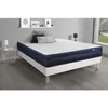 Image de Actisom - Ensemble Matelas Actimemo Tech 180x200 Mémoire De Forme Maxi Épaisseur 5zones De Confort + Sommier Kit Blanc