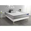 Image de Actisom - Ensemble Matelas Mémoire De Forme Actimemo Form 160x200 Cm 5zones De Confort + Sommier Kit Blanc