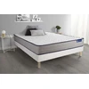Image de Actisom - Ensemble Matelas Mémoire De Forme Actimemo Form 140x200 Cm 5zones De Confort + Sommier Kit Blanc