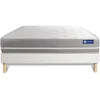 Image de Actisom - Ensemble Matelas Mémoire De Forme Actimemo Touch 140x200 3zones De Confort + Sommier Kit Blanc