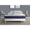 Image de Ensemble Matelas Sommier Actiflex Morpho 140 X 190 Cm 2 Oreillers Et Couette Ressorts Ensachés Et Mémoire De Forme - Couleur : Blanc - Blanc