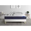 Image de Ensemble Matelas Sommier Actilatex Morpho 180 X 200 Cm 2 Oreillers Et Couette Latex Et Mémoire De Forme - Couleur : Blanc - Blanc