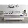 Image de Ensemble Matelas Sommier Actilatex Touch 140 X 200 Cm 2 Oreillers Et Couette Latex Et Mémoire De Forme - Couleur : Blanc - Blanc