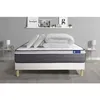 Image de Actisom - Ensemble Matelas Sommier Actimemo Plus 140 X 190 Cm 2 Oreillers Et Couette Mémoire De Forme - Couleur : Blanc - Blanc