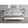 Image de Actisom - Ensemble Matelas Sommier Actimemo Soft 140 X 190 Cm 2 Oreillers Et Couette Mémoire De Forme - Couleur : Blanc - Blanc