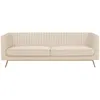Image de Rendez-vous Déco - Canapé 3 Places En Velours Beige - Gatsby