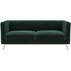 Image de Rendez-vous Déco - Canapé 2 Places En Velours Vert Foncé - Gatsby
