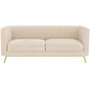 Image de Rendez-vous Déco - Canapé 2 Places En Velours Beige - Gatsby
