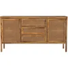 Image de Buffet En Cannage Et Bois 2 Portes 3 Tiroirs - Tiki
