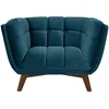 Image de Rendez-vous Déco - Fauteuil En Velours Bleu Foncé - Mona