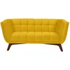 Image de Rendez-vous Déco - Canapé 2 Places En Velours Jaune - Mona