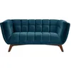 Image de Rendez-vous Déco - Canapé.2 Places En Velours Bleu Foncé - Mona