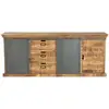 Image de Rendez-vous Déco - Grand Buffet En Bois Et Métal 3 Portes 3 Tiroirs - Tabuk