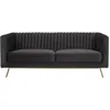Image de Rendez-vous Déco - Canapé 2 Places En Velours Gris - Gatsby