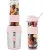 Image de H.Koenig Mini Smoothie Maker, Blender électrique, Transportable 570mL SMOO12 BPA-free 300W, Smoothie Mixer 2 bouteilles portables, rose pastel