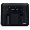 Image de Friteuse Airfryer H.Koenig sans huile, 2 cuves, XXL FRY900, double capacité 9 l, réglable 80 - 200 °C, 5 modes de cuisson, minuterie 60 minutes, 8 programmes