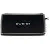 Image de Grille-pain vintage - SWEISS - GRV9 - 2 fentes - 1500 W - Noir