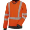 Image de Tee-shirt de travail manches longues haute-visibilité orange fluo Würth MODYF XL