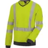 Image de Tee-shirt de travail manches longues haute-visibilité jaune fluo Würth MODYF M