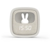Image de MOB   MOBILITY ON BOARD Réveil et Veilleuse pour Enfant Billy Clock - Motif Lapin - Face Avant Tissu - Cadre Plastique Soft-Touch - Programmation de la Date, de l'Heure et de 3 Alarmes (Gris) - Neuf