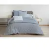 Image de Les Tendances - Parure De Couette 220x240 Cm Home Linge Passion Louxor : Housse De Couette + 2 Taies D'Oreiller - 100% Coton 57 Fils - Bleu