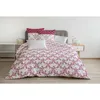 Image de Home Linge Passion - Parure De Couette 220x240 Cm Frise : Housse De Couette + 2 Taies D'Oreiller - 100% Coton 57 Fils - Bordeaux