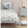Image de ROUPILLON Parure de lit Paradise - 2 pièces - 140 x 200 - 100 % coton - Bleu