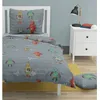 Image de Housse de couette Roupillon robot gris foncé 140 x 200 cm 2 pièces