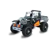 Image de Coffret de construction MECCANO BANDAI Race Truck 10-en-1 APM11115 véhicules 4 roues métal et plastique argent/orange - Neuf