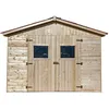 Image de Habrita - Abri De Jardin En Epicéa 16mm Surface Utile 7,62m2 Sans Plancher Foresta