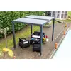Image de Pergola bioclimatique aluminium balcon et terrasse 7,20 m2 gris anthracite - Habrita - PER2430BI -