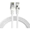 Image de Câble de raccordement Elfcam Cat 7, 10 m, blanc, câble réseau RJ45 rond S/FTP, 10 Gbit/s, 600 MHz, 100 % cuivre, câble LAN pour routeur, PC, console, fibre optique